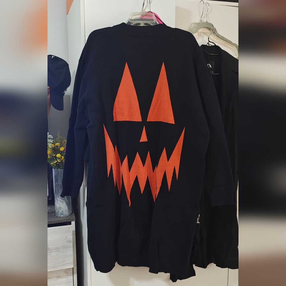 Foxblood Carving Party Oversized Cardigan Sweater Duster XS-L